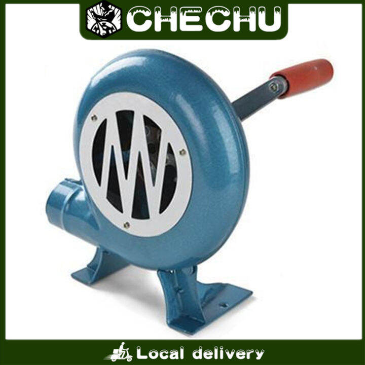 【Local delivery】 120W Hand Crank Fan Manual Grill Fire Starter Air