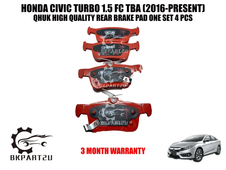 HONDA CIVIC TURBO 1.5 FC TBA TCP (2016PRESENT) Rear Brake Pad Brake