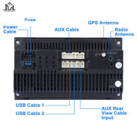 เครื่องเล่นดีวีดีและวิทยุติดรถยนต์แอนดรอยด์สเตอริโอในรถยนต์แบบ Double-Din เครื่องเล่นมัลติมีเดียดีวีดีสำหรับของขวัญเกิดวันหยุด