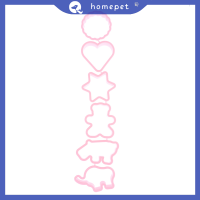 ? Homepet 6pcs Cookie cutters การ์ตูนสัตว์รูปร่าง DIY บิสกิตแม่พิมพ์ทำด้วยมือ