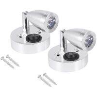 2Pcs 12V Rv Reading Light 3000K Home Warm Wall Light Led Yacht Spotlight for Rv,Yacht,Home Wall