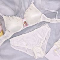 【Ready】 Ms lgerie suit silk der waist contracted comfor brele -sed silk bra mulberry silk th sectn