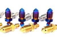 {Haotao Hardware} 1ชิ้น M8x1.25/M10x1/M10x1.25 Ti/golden/burn Blue GR5 TC4 Titanium Alloy Screw For Motorcycle Callipers