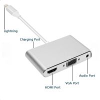 iPhone/iPAD ไอโฟน ออก จอ iphone to hdmi+vga ONTEN รุ่น OTN-7585C Onten Lightning to HDMI+VGA