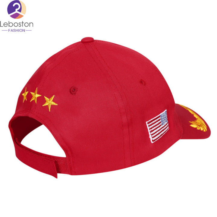 หมวก-leboston-hat-make-america-great-again-หมวก-donald-trump-2016หมวกเบสบอลแบบปรับได้ของ-republican-unisex-adult-black-peace