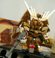 Model Gundam โมเดลกันดั้ม โมเดลหุ่นยนต์ ตัวต่อกันดั้ม Gundam BlueRay Golden Unicorn หุ่นยนต์กันดั้ม ทำสีเพิ่มเติมได้