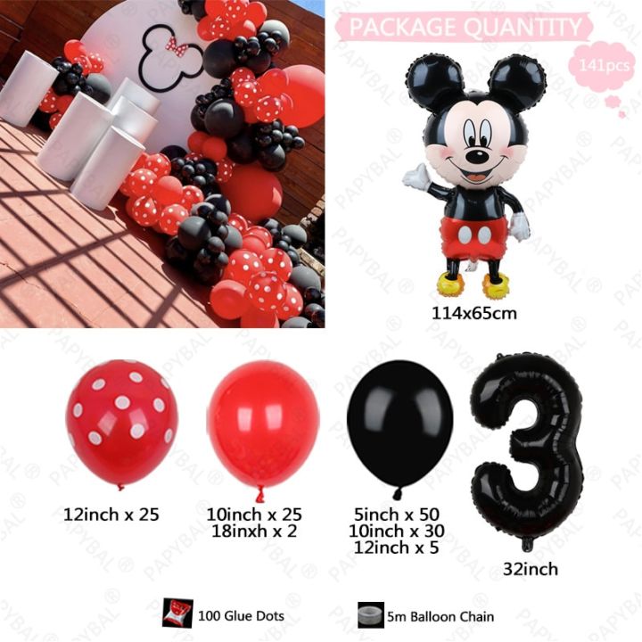 141pcs-disney-minnie-mickey-mouse-theme-party-balloons-set-red-black-latex-balloon-baby-shower-kids-birthday-decors-supplies-balloons