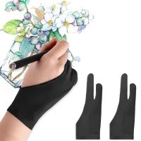 2pcs Artists Gloves Rejection Fingers for Paper Painting Sketching Graphics Tablet