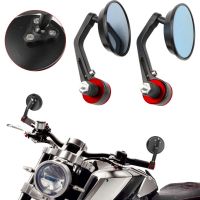 Universal Motorcycle 7/8 22mm Handle Bar End Rear View Mirrors FOR KAWASAKI ER4N ER6N ER6F Z900 Z1000 NINJA 250R FOR YAMAHA