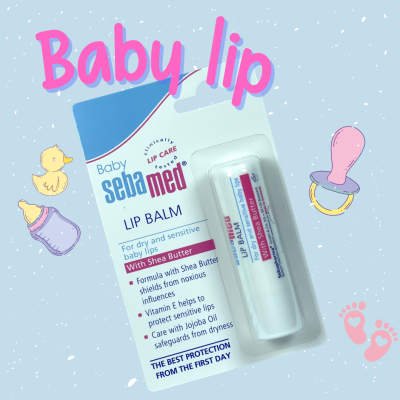 ลิปมันเด็ก SEBAMED BABY LIP BALM (4.8G) ลิปมัน สำหรับเด็ก (4.8กรัม) เบบี้ ซีบาเมด ลิปบาล์ม (4.8กรัม) 1 แท่ง ใช้ได้ตั้งแต่แรกเกิด