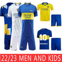 2021 2022 Boca Soccer Jersey MARADONA PAVON VAQUEZ s And Kids Kit Football Shirt Custom