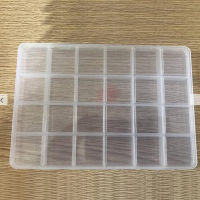 67810152428 Slots Adjustable Jewelry Storage Box Case Transparent Plastic Organizer For Jewelry Beads Earring Storage Box