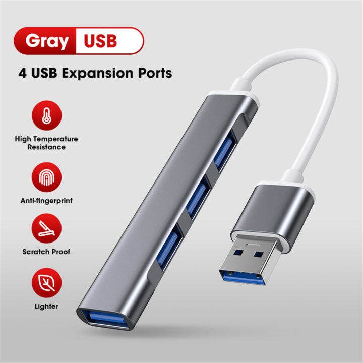 Usb Cusb To 4 Usb Hub Multi Port Adapter Portable 4 In 1 To Usb 3020 Port For Usb Expansion 8565