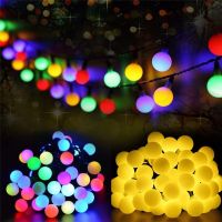 USB LED Ball Garland Lights Fairy String RGB Waterproof Outdoor Lamp Christmas Holiday Wedding Party Lights Decoration Fairy Lights