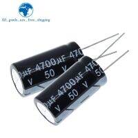 2ชิ้น4700uf50v 50v4700uf 18*35 50โวลต์4700ยูเอฟ18x35ตัวเก็บประจุไฟฟ้าอิเล็กโทรไลต์