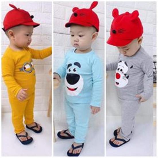 Hcmbộ dài cotton cho bé - ảnh sản phẩm 1