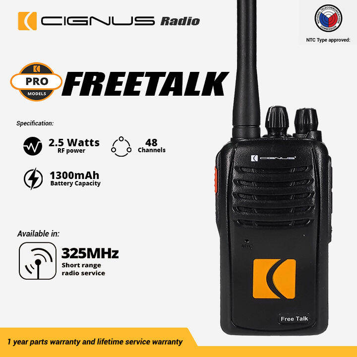 Cignus Freetalk Two Way Radio Lazada PH