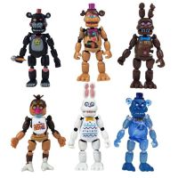 6ชิ้น/เซ็ตใหม่อะนิเมะรูป Five Night At Freddy ที่ถอดออกได้ Joint Fnaf น่ารัก Bonnie Bear Action Figure Pvc รุ่น Freddy ของเล่นของขวัญ