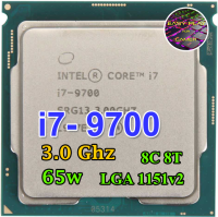 ซีพียู CPU Intel Core i7-9700 8คอ8เทรด 65W LGA 1151v2 ฟรีซิลิโคน1ซอง i7 9700