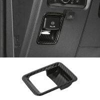 Active Park Assist Button Trim for 2021 2022 2023 Handbrake Switch Panel Trim Accessories - ABS Carbon Fiber