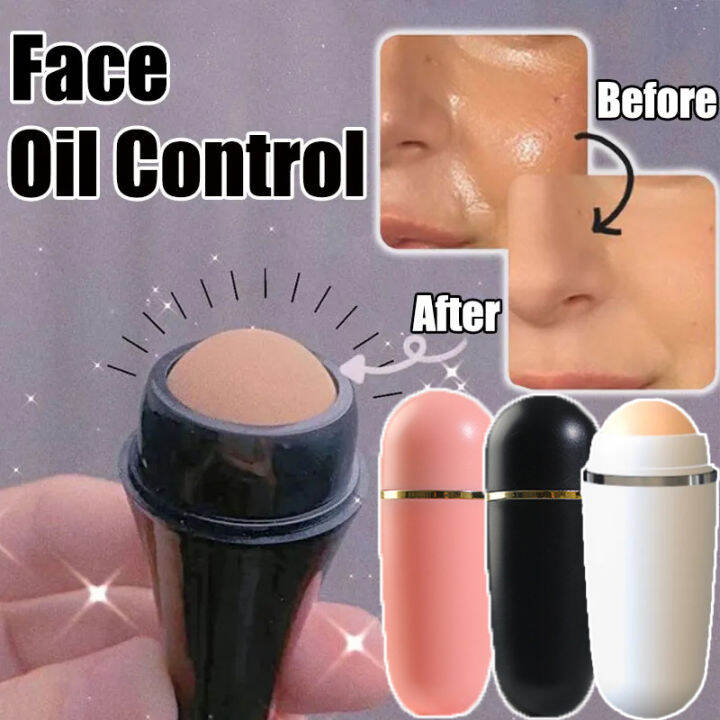 【COD】Face Oil Absorbing Roller Skin Care Tool Volcanic Stone Oil