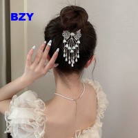 BZY โบว์โลหะสีทองไข่มุกลิลลี่จากหุบเขาชุดแต่งกายสำหรับเด็กกิ๊ฟหนีบผมด้านหลังของหัวแผ่นดิสก์หัวเข็มขัดคงที่สำหรับแฟชั่นสำหรับผู้หญิงปิ่นปักผมเครื่องประดับผม