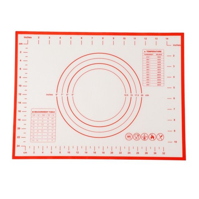 hot-congbiwu03033736-แผ่นรองสำหรับขนมอบแป้งแผ่นอบซิลิโคนแผ่นรองอุปกรณ์อบ-liner-ที่กลิ้งนวดแป้งพาสต้าเตาอบแผ่นไฟเบอร์กลาส