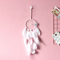 【cw】ins Wind Handmade Home Dreamcatcher Wind Chimes Small Night Lamp White Butterfly Decorative Pendant Dreamcatcher Pendant ！