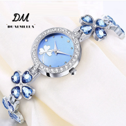 DUALMELLA Vòng Tay Thanh Lịch Cỏ Bốn Lá May Mắn Thời Trang Phong Cách Hàn