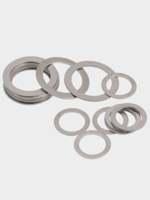 {Haotao Hardware} 20Pcs M10 OD 14Mm 16Mm Ultra Thin Flat Washers Metal Meson Washer Stainless Steel Gap Adjustment Gaskets DIN988 0.1Mm 1Mm Thick