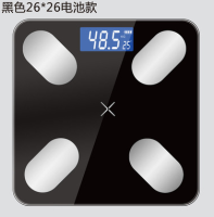 เครื่องชั่งไขมันในร่างกาย26*26ซม. ตราชั่งอิเล็กทรอนิกส์อัจฉริยะวิทยาศาสตร์ชั้น LED เครื่องชั่งน้ำหนักดิจิตอลเครื่องชั่งในห้องน้ำ Bluetooth