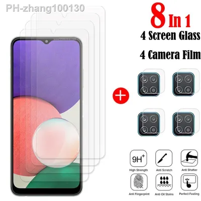 For Samsung Galaxy A22 Glass Samsung A22 5g Tempered Glass Full Glue Cover Screen Protector For Samsung A22 5G Camera Film