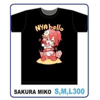 New products ■☼ [S-5XL] เสื้อยืด Hololive ลาย “Sakura Miko”สีดำ