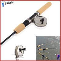 JUZHUFEI New Portable Carbon Spinning Retractable Ice Fishing Rods Reels Pen Pole