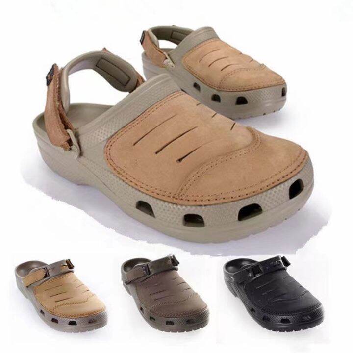 crocs leather shoes