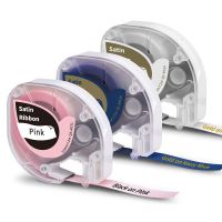 Phomemo P12 &amp; P12PRO Satin Ribbon Orginal Label Tape 12mm for Wedding, Gift Wrapping, Craft Work, 12mm x 2m Label Maker Tape, 3p