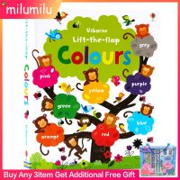 Usborne Lift The Flap Colours Book English หนังสือภาพภาษาอังกฤษสำหรับการศึกษาของเด็ก