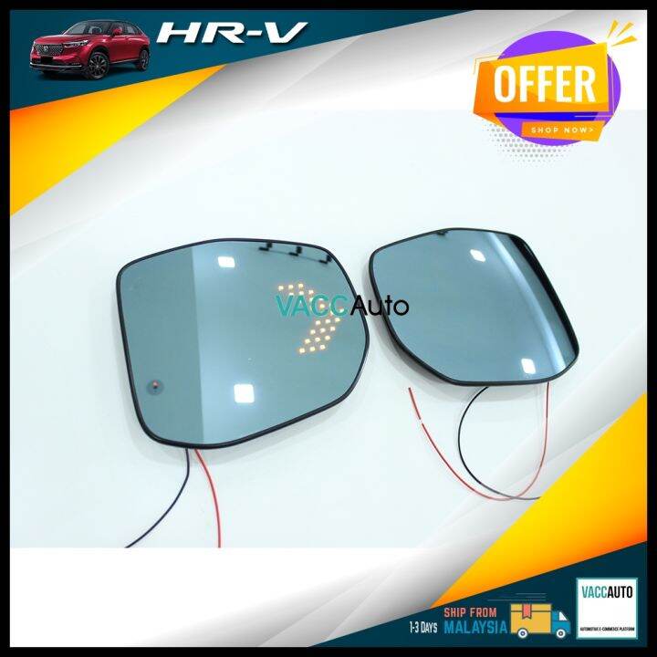 Honda HRV Blue Side Mirror With LED Signal Wide Angle Sight Rear View