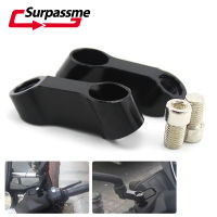Universal CNC Aluminum Motorcycle Rearview Mirrors Extension ckets Mirror Riser Adapter Black Motorcycle Accessories