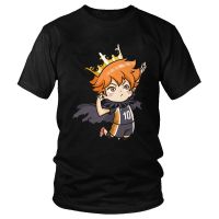 oe Haikyu Shoyo Hinata T เสื้อผู้ชายแขนสั้นผ้าฝ้ายเสื้อยืด Haikyuu มังงะอะนิเมะ Tees Top Streetwear เสื้อยืดของขวัญคุณภาพสูงผู้ชายเสื้อยืด