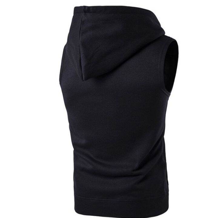 codtheresa-finger-mens-hoodie-vest-singlet-gym-zipper-plain-sporty-casual