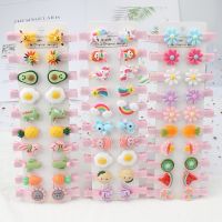 【CW】 Fashion Cartoon Children Hair Clip Set Colorful Plastic Hairpins Barrettes Headband Kids Accessories