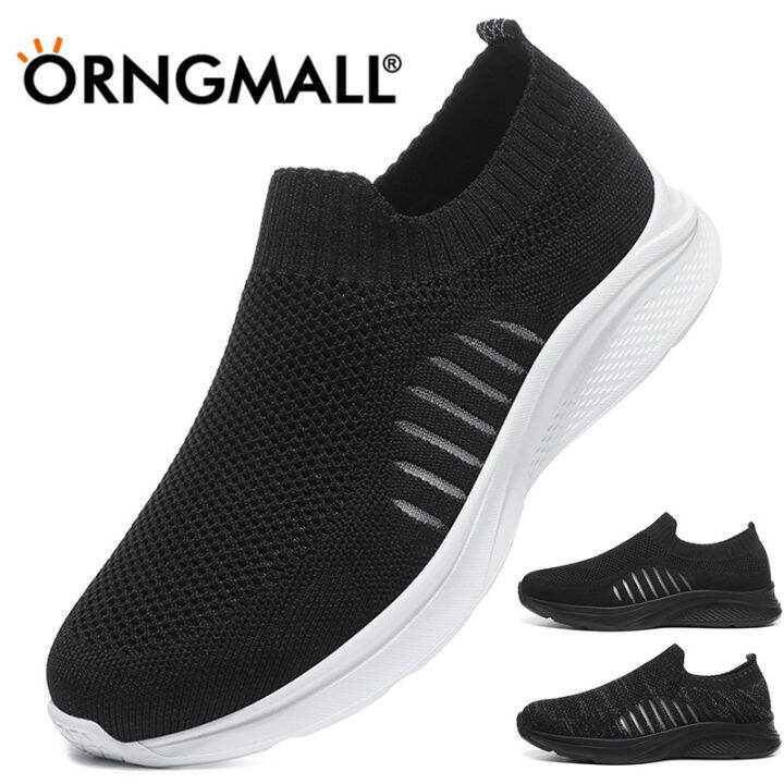 orngmall-รองเท้าผู้ชายรองเท้าส้นเตี้ยแฟชั่นใหม่ระบายอากาศได้ดี-รองเท้าผ้าใบรองเท้าผ้าใบแบบลำลองผู้ชายรองเท้าขี้เกียจรองเท้าขับรถกันลื่นรองเท้าขนาดใหญ่คู่38-47