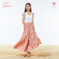 Woman Seabreeze Maxi Skirt - Star Fruit กระโปรงยาวเอวยางยืด มาพร้อมกระเป๋าทั้ง 2 ข้าง สีสันสดใสจากผ้าพิมพ์ลายมะเฟือง สวมใส่สบายจากผ้า Cotton Rayon Twill