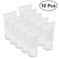 【CW】 10pcs 10ml Refillable Bottles Squeeze Bottle Storage With Flip Cap Shampoo Dispensers