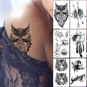 3d Flower Peony Moon Temporary Tattoos Women Adults - Temu