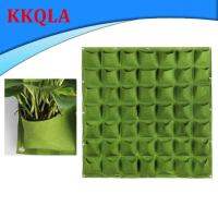 QKKQLA 49 Pockets Garden Hanging Pots Vertical Wall-mounted Planting Flower Plant Grow Bag Nursery Supplies Yard