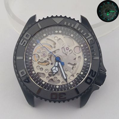 SKX007 Watch Case Water Resistant Fit NH70 Mechanical Movement Stainless Steel Caseback S Crown Bezel Parts New Hollow Dialing
