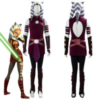 Ahsoka Tano ชุดคอสเพลย์ผู้หญิงสตาร์วอร์ส: Clone Wars