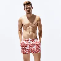 New floral mens board shorts men beach swimsuit short male bermudas beachwear bathing suit quick dry